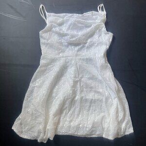 Short White Sequin Dress